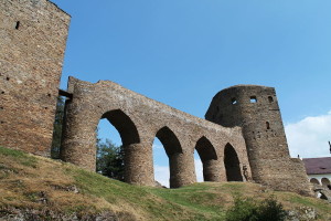 Burg Velhartice - Steinbrücke