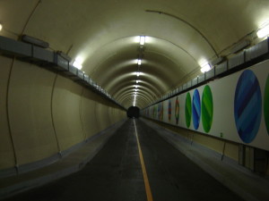 Tunnel in dem Wasserkraftwerk